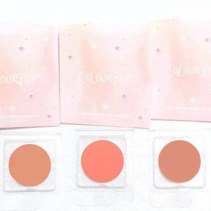 ColourPop Pressed Powder Eyeshadow Single Lot Set Warm Matte Coral Peach